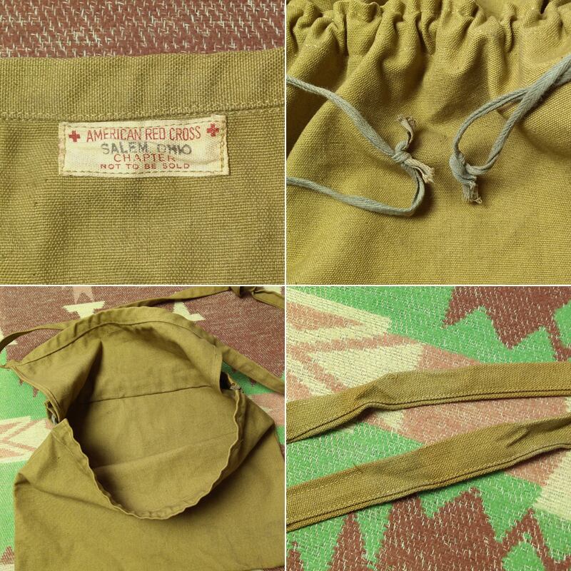 WW2 40s AMERICAN RED CROSS Canvas Apron Ditty Bag | Wonder Wear