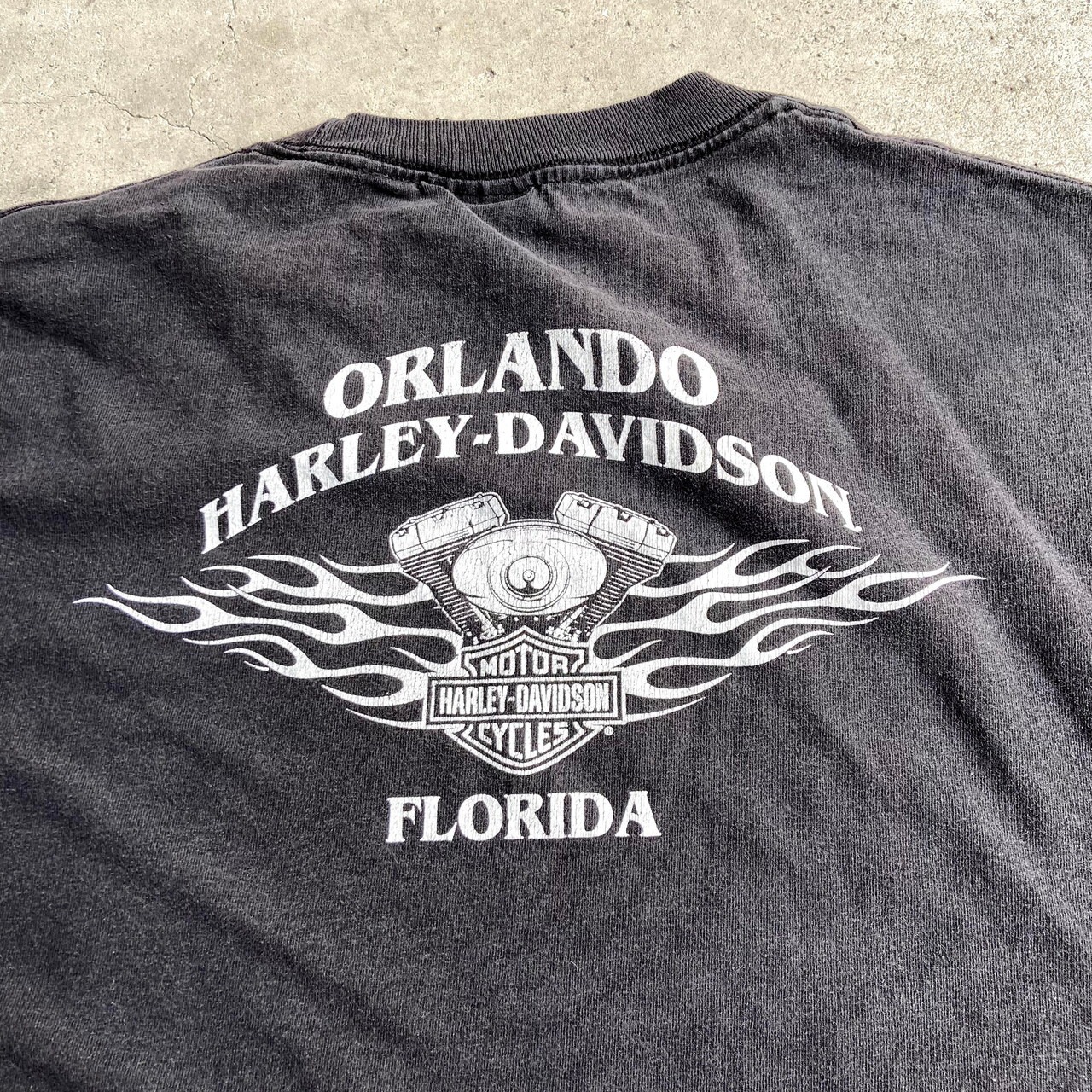 Harley-Davidson ハーレーダビッドソン スカル 両面プリント Tシャツ 