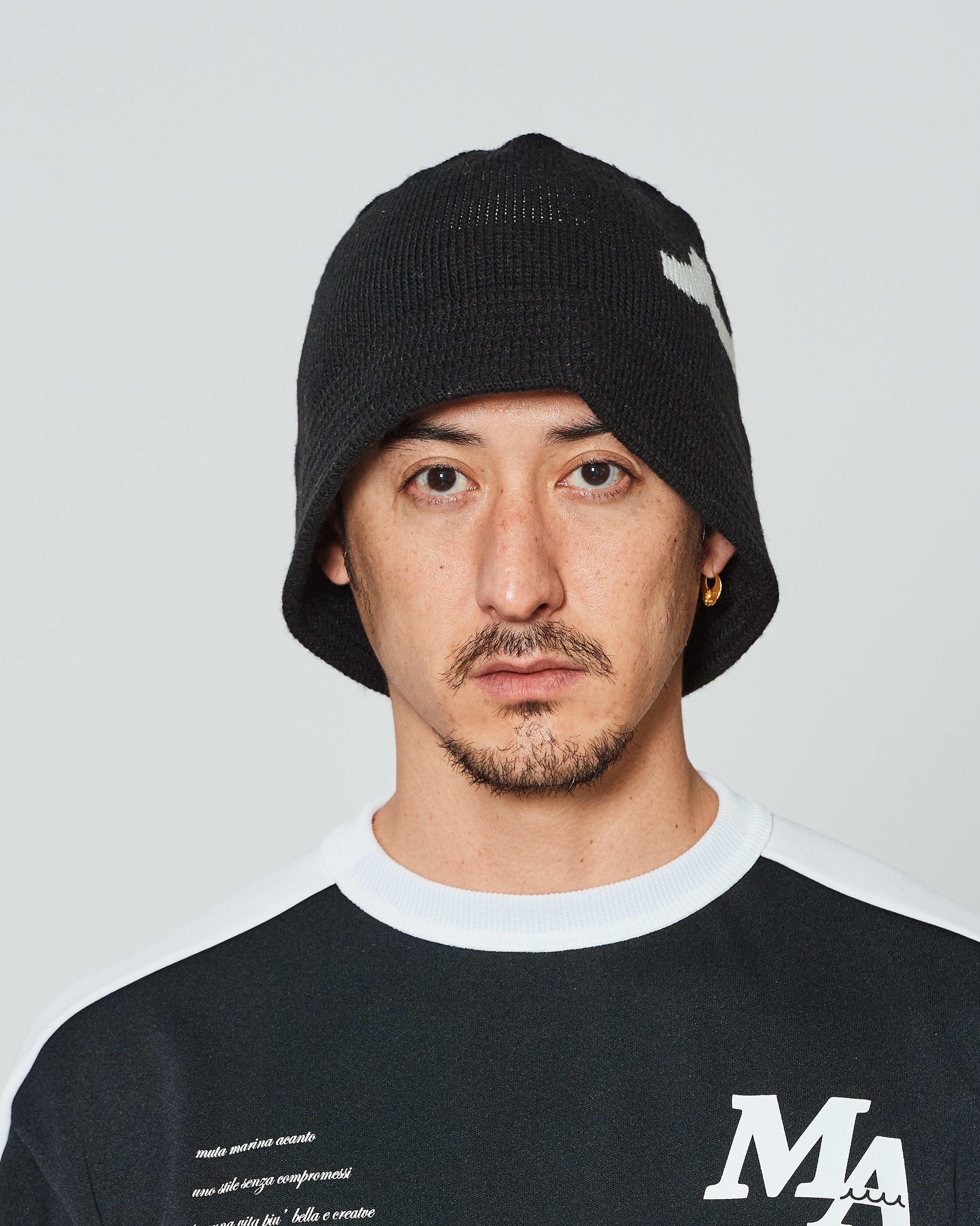 MUTA バケットハット ホワイト muta MARINE × ACANTHUS ニットバケットハット | ACANTHUS