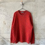Orange x rainbow poko poko knit