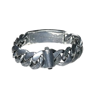 BOTTEGA VENETA heavy gauge silver bracelet with enamel