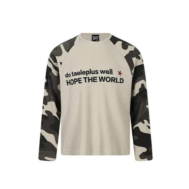 カモフララグランサーマルロングスリーブTシャツ 1col R02542