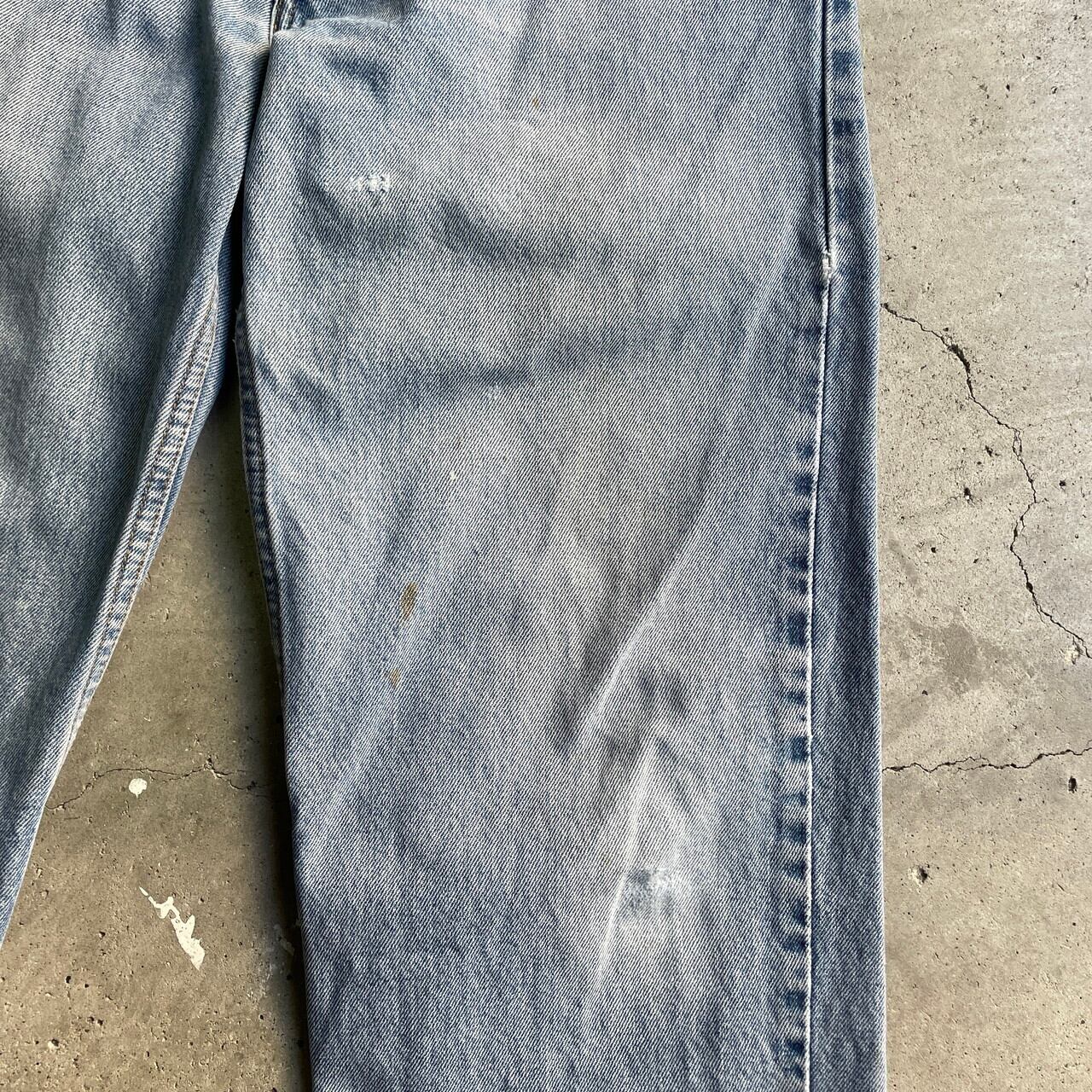 90年代 Levi's リーバイス 550 テーパード ワイド ダメージ クラッシュ