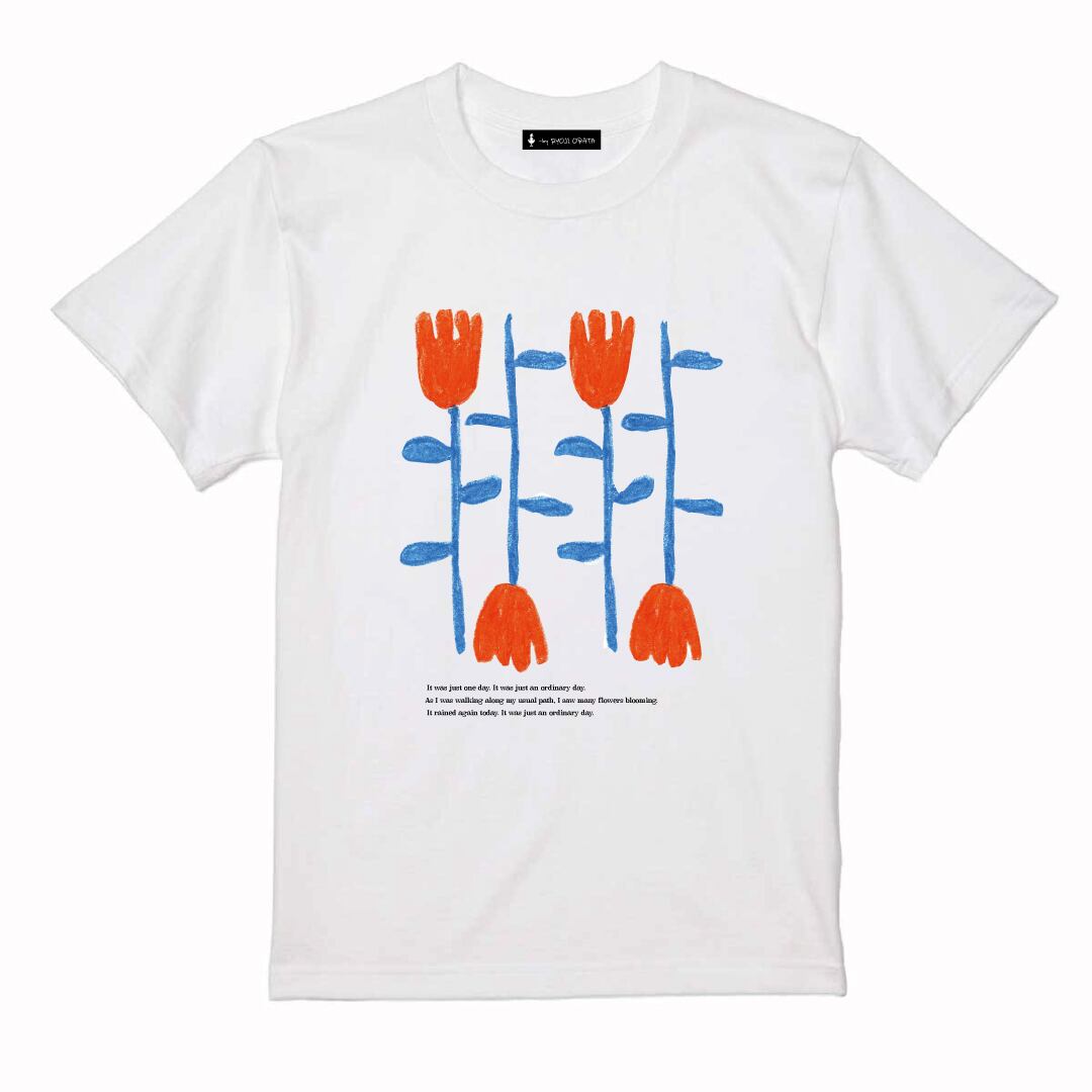 flower Tシャツ "brave flower"