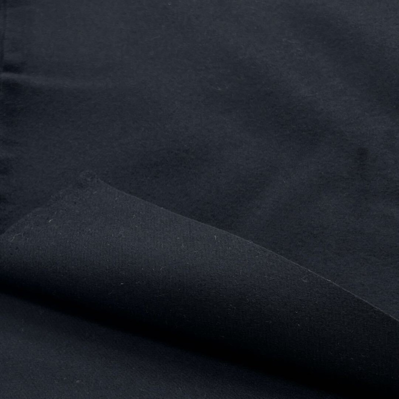 ★NY828◆3.5m◆ウール100%弱毛羽たち圧縮生地◆ブラック