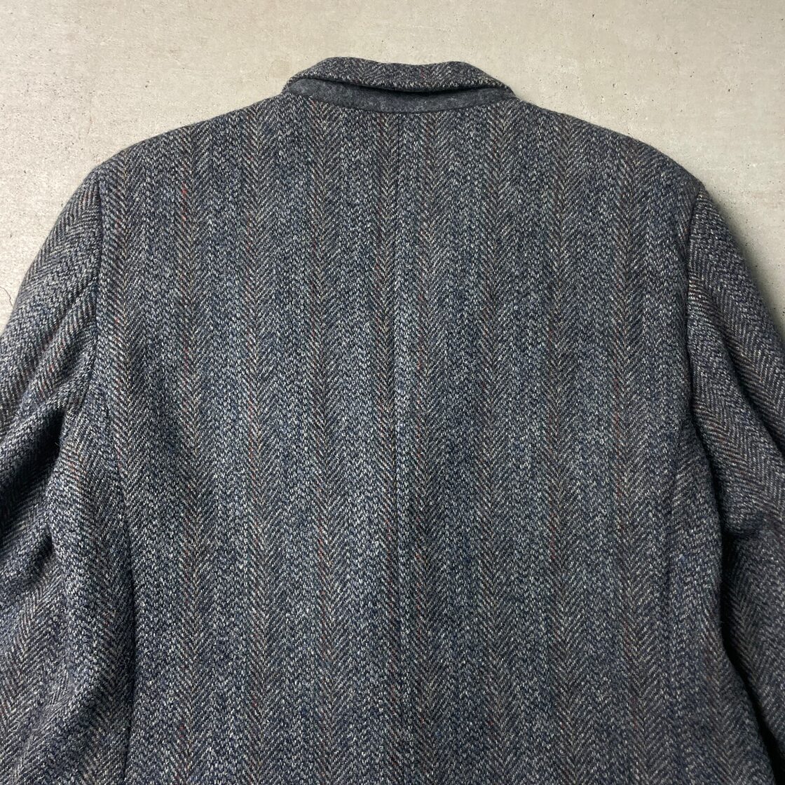 80年代 USA製 HARRIS TWEED ハリスツイード ウールテーラード 