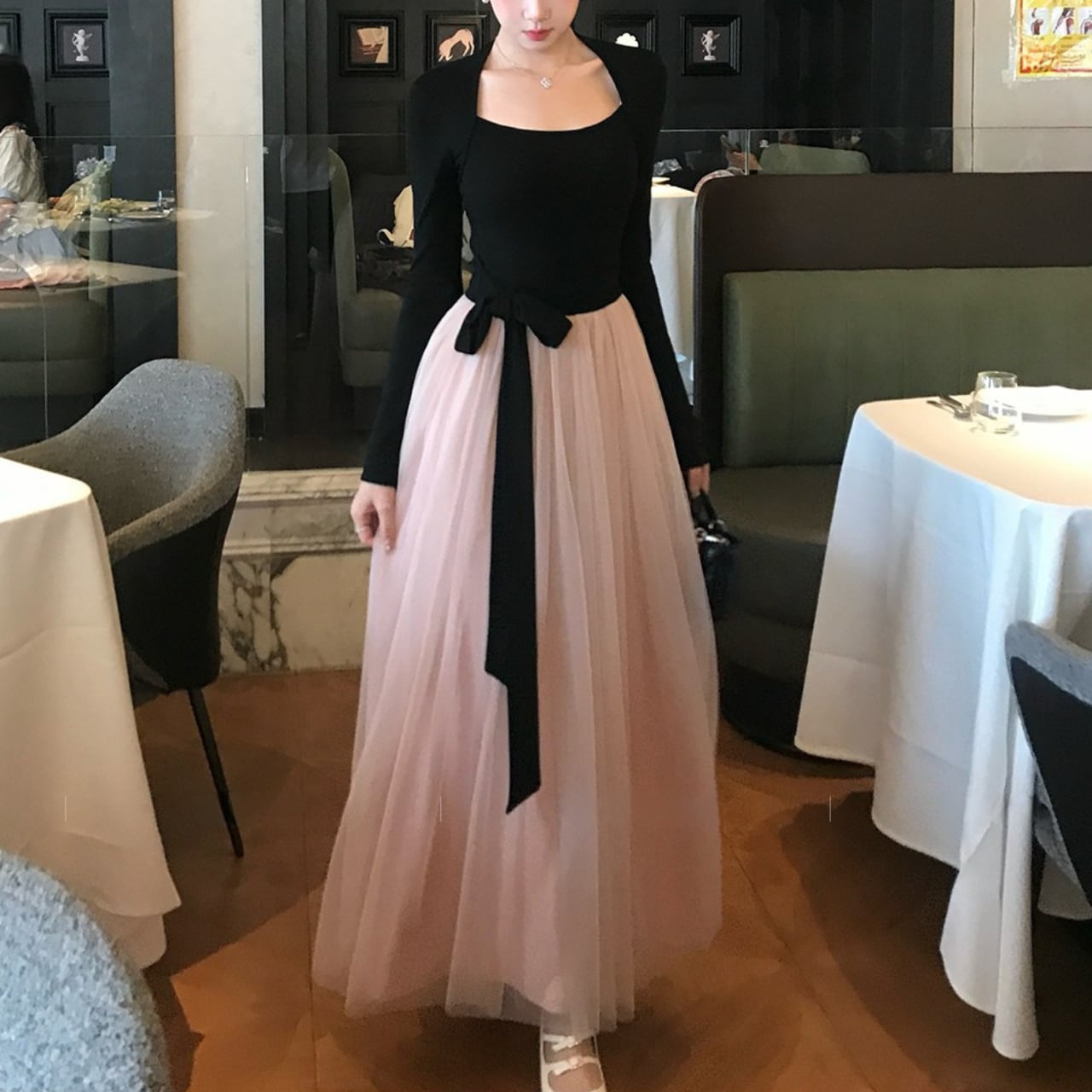 エクラ チュール ロングドレスW124