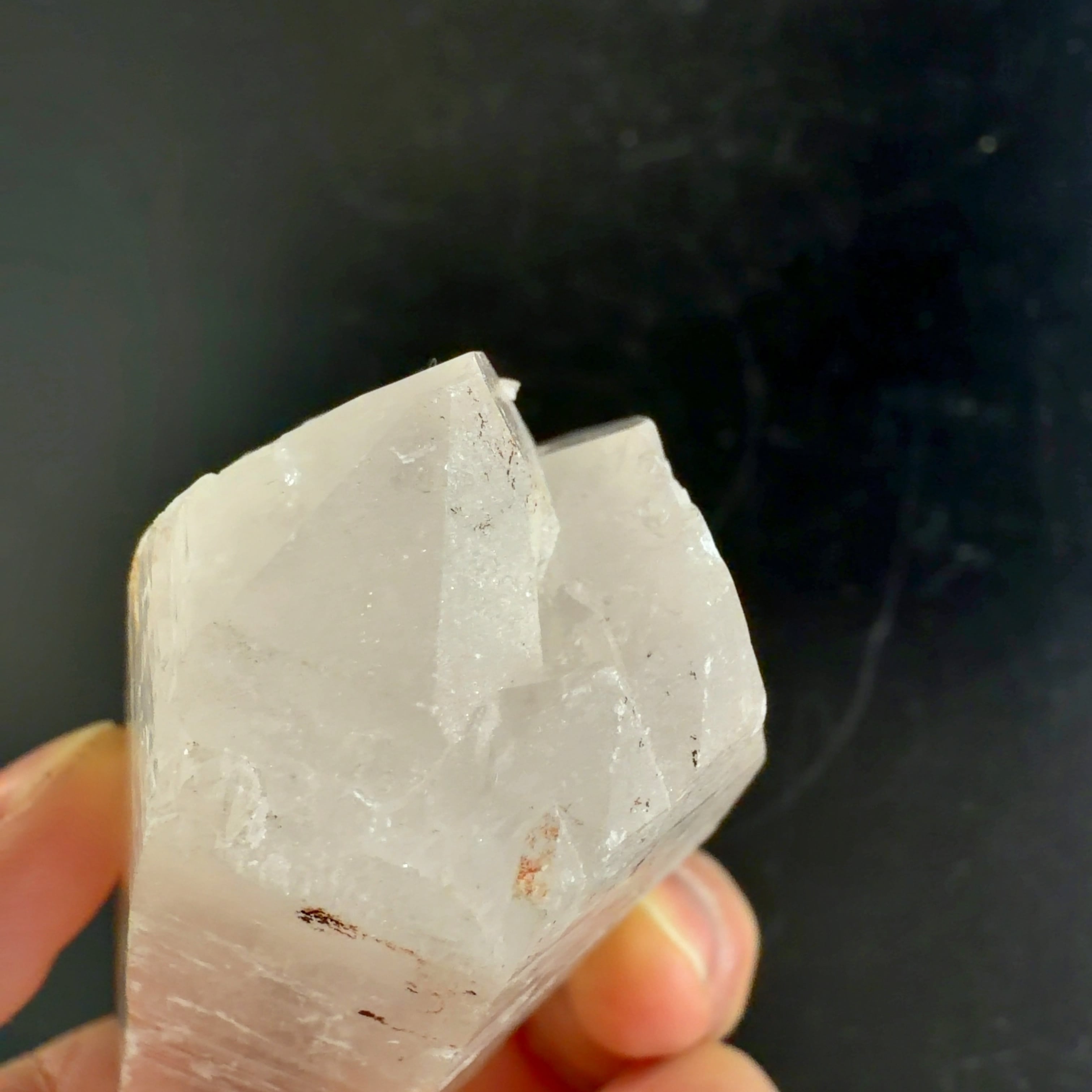 E33044】セルフヒールド 両錐 水晶 クォーツ ヒマラヤ水晶 ヒマラヤ産