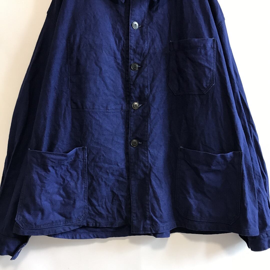 1940s カバーオール　ヴィンテージ　丸襟　ユーロワークジャケット