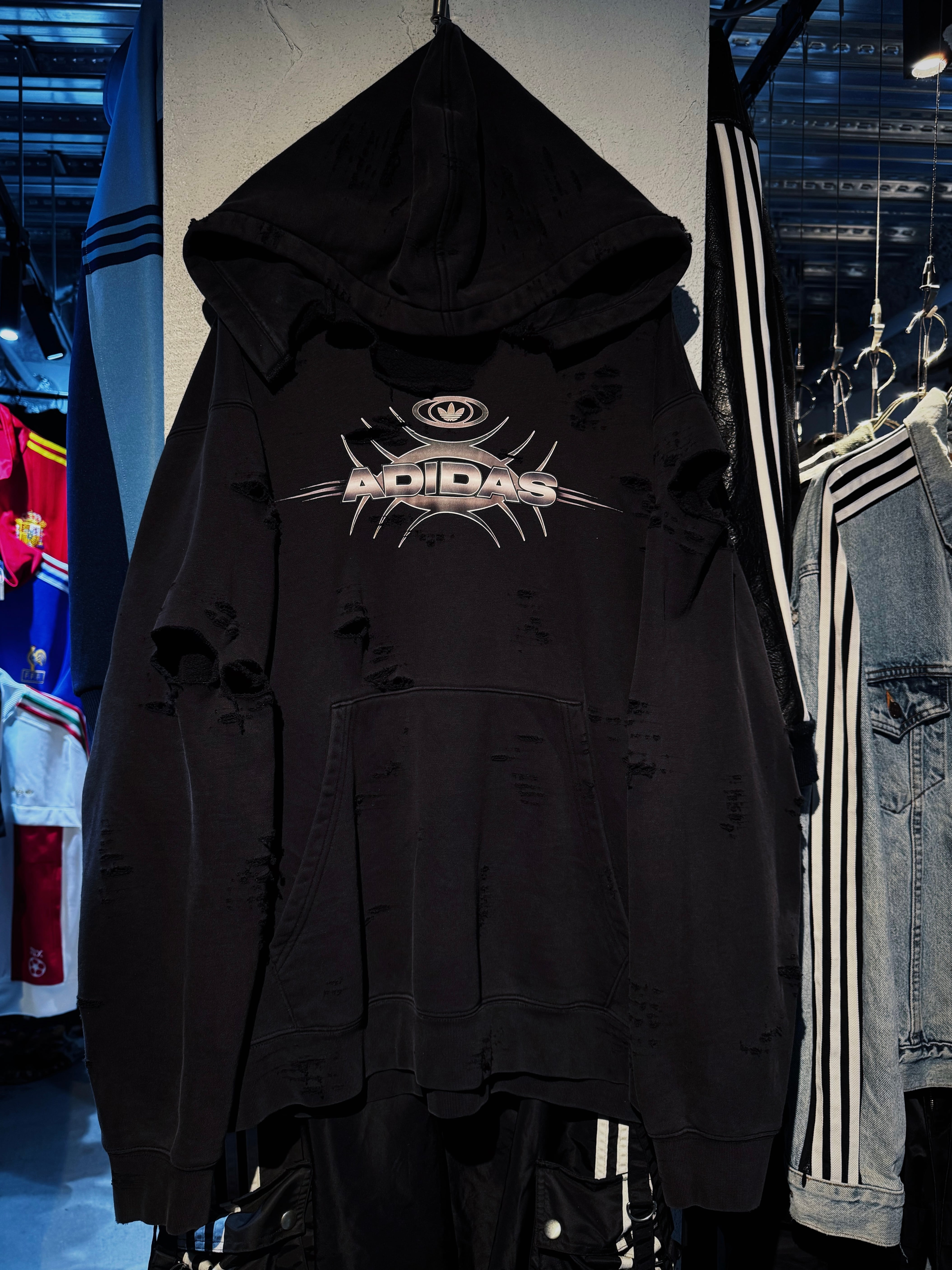 "ADIDAS Originals"brand logo design boro custom hoodie