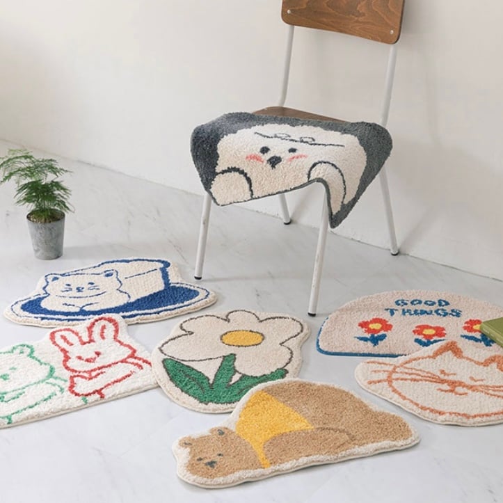 my buddy foot mat 7types / マイ バディー フットマット キャラクター