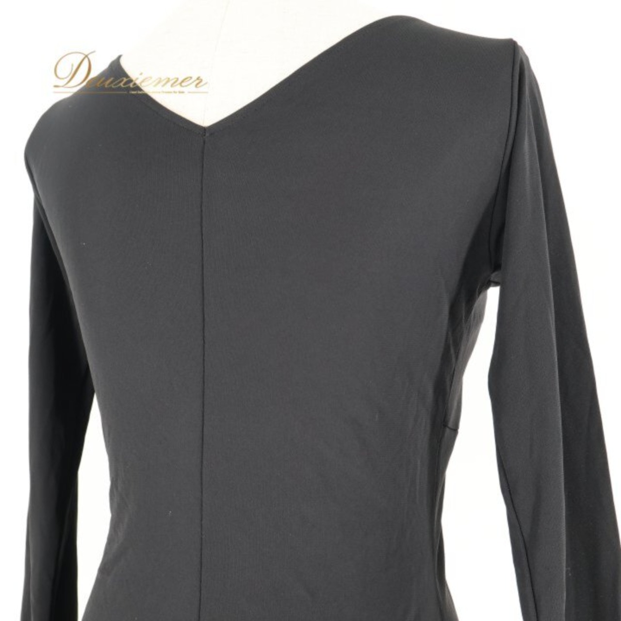 社交ダンス 衣装 チャコット Chacott ROYAL DANCE 日本製 トップス ブラウス カットソー ブラック系 黒 無地 長袖 伸縮 レッスン 練習着 ダンス パーティ 発表会 ブラック系