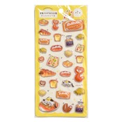 お菓子などうぶつ工房　ぷっくりシールシート　パン