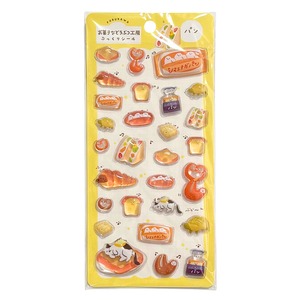 お菓子などうぶつ工房　ぷっくりシールシート　パン