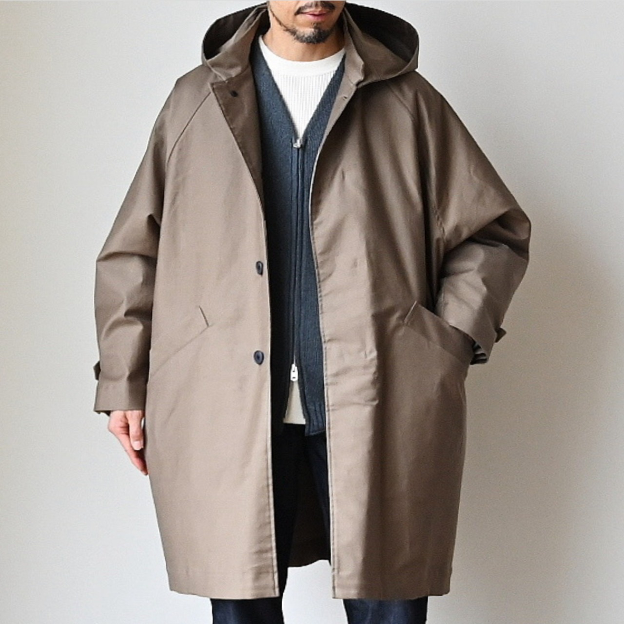 STILL BY HAND】MOLE SKIN HOODED COAT スティルバイハンド 