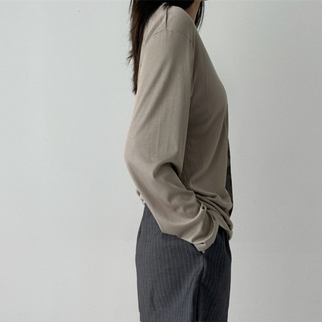 graphic print long-sleeve t-shirt L0207