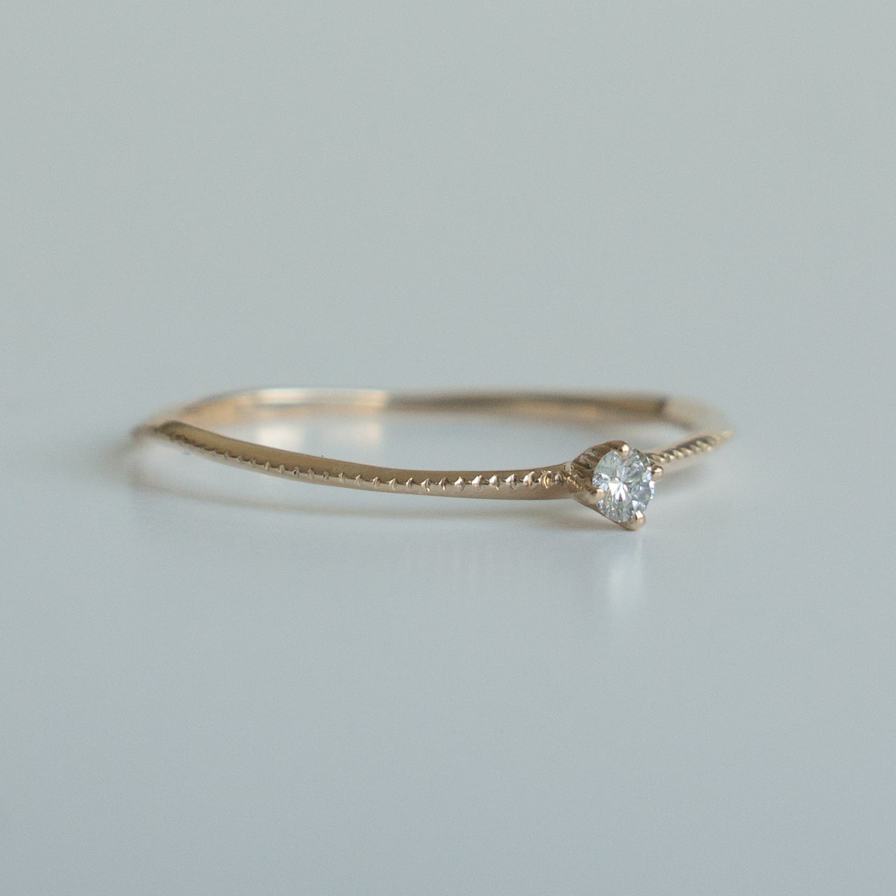 ディスク ダイヤモンド ミルリング K10 | Kumiko Taya jewelry