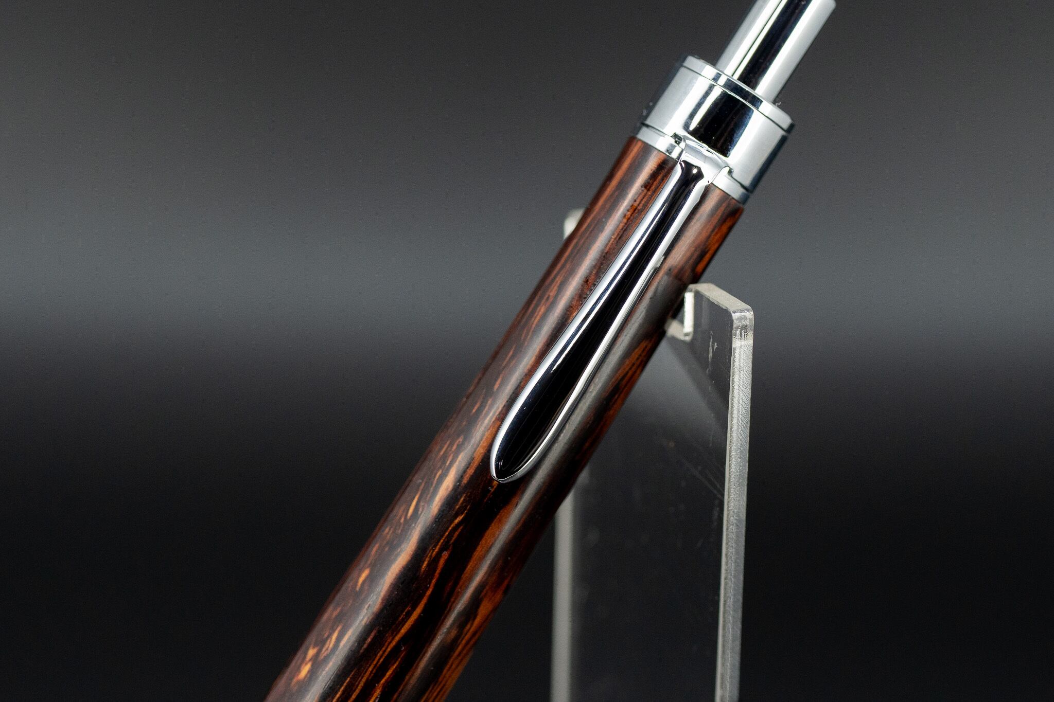 【東洋のローズウッド】 縞紫檀 変わり杢 極上 silver BP