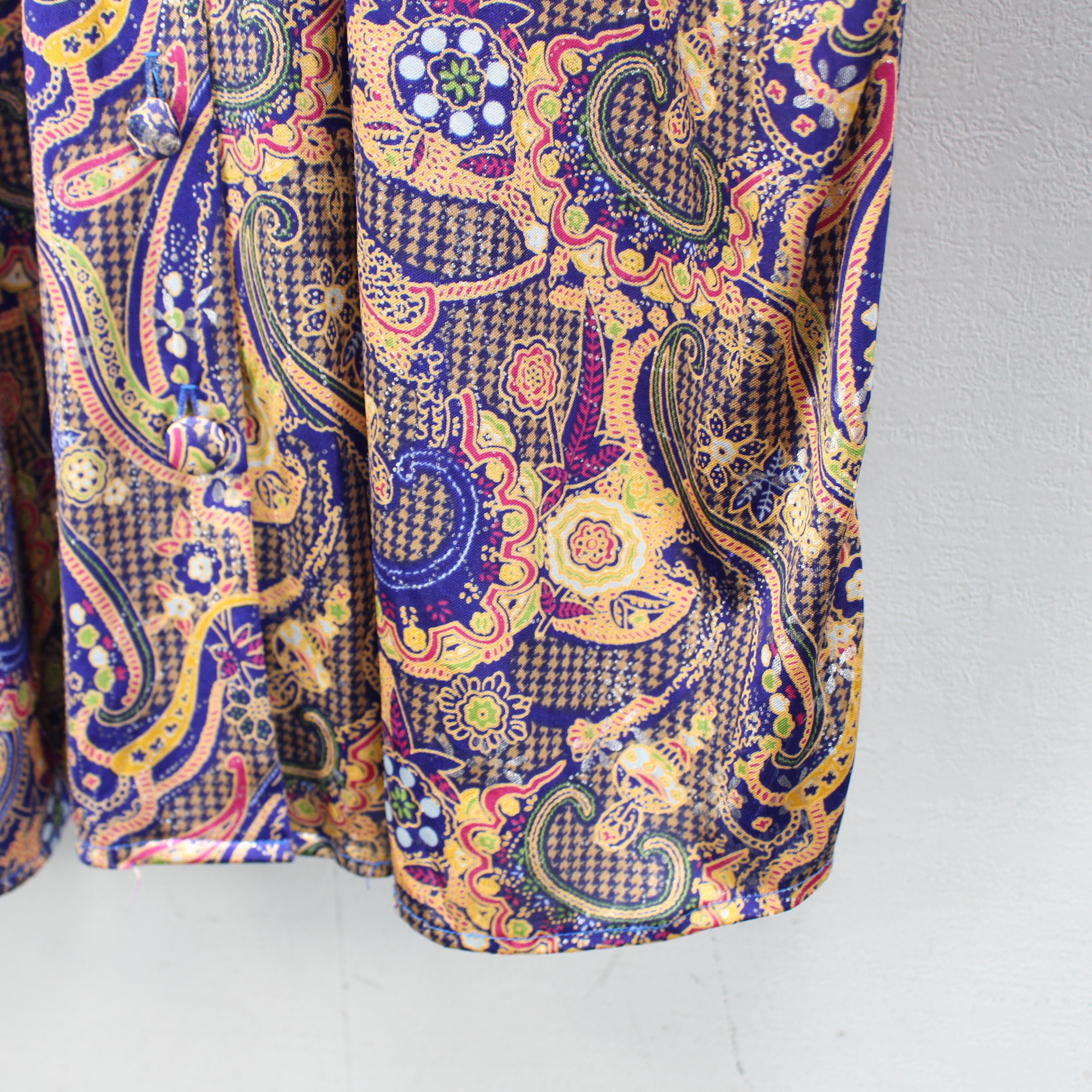USA VINTAGE orare PAISLEY PATTERNED DESIGN SHIRT MADE IN USA