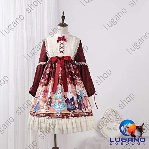 萌えゴシック　ロリータ風　Sweet Gothic Lolita風　ワンピース　KL03　森ガール　学園 クリスマス ハロウィン イベント仮装 コスチューム コスプレ衣装 KL003 萌えゴシック ロリータ風 Sweet Gothic Lolita風 ワンピース 森
