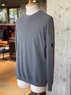 C.P. COMPANY / Cotton Crepe Crewneck Lens Sweater