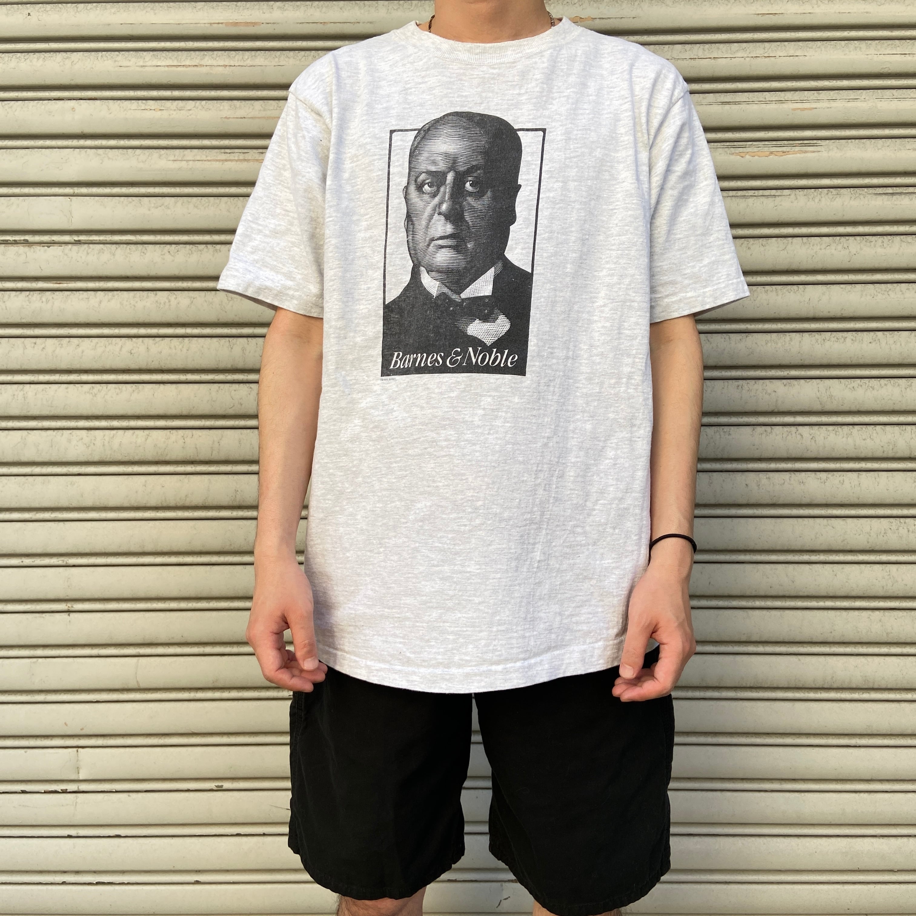 90s USA製 バーンズアンドノーブル ヘンリージェイムズ 偉人Tシャツ