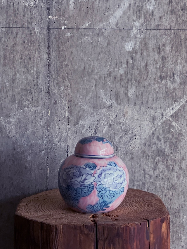 中国製造/ヴィンテージ パステル茶壺 中国製造/ヴィンテージ パステル茶壺