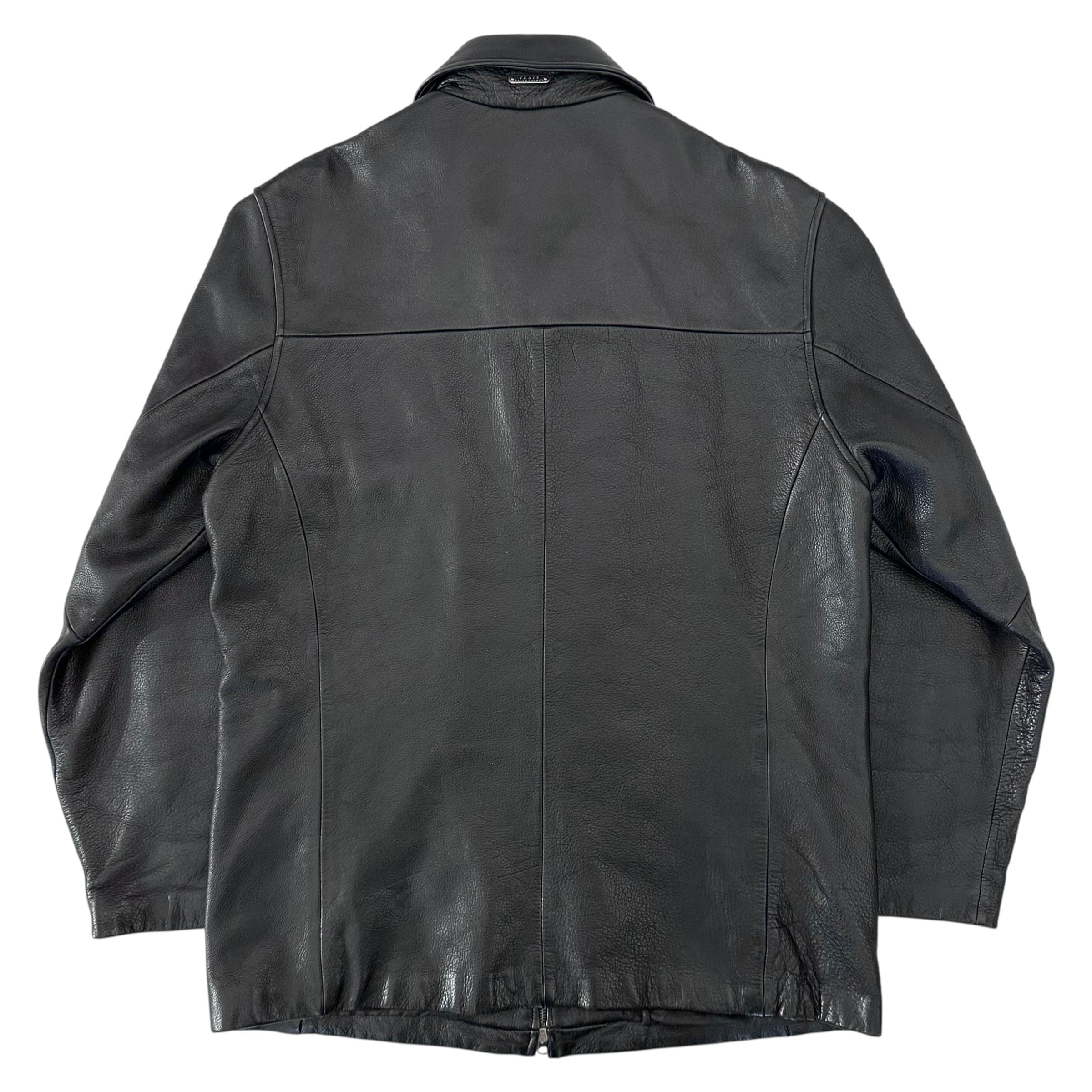 90's CHAPS LEATHER CAR COAT | BerBerJin Yuhodo