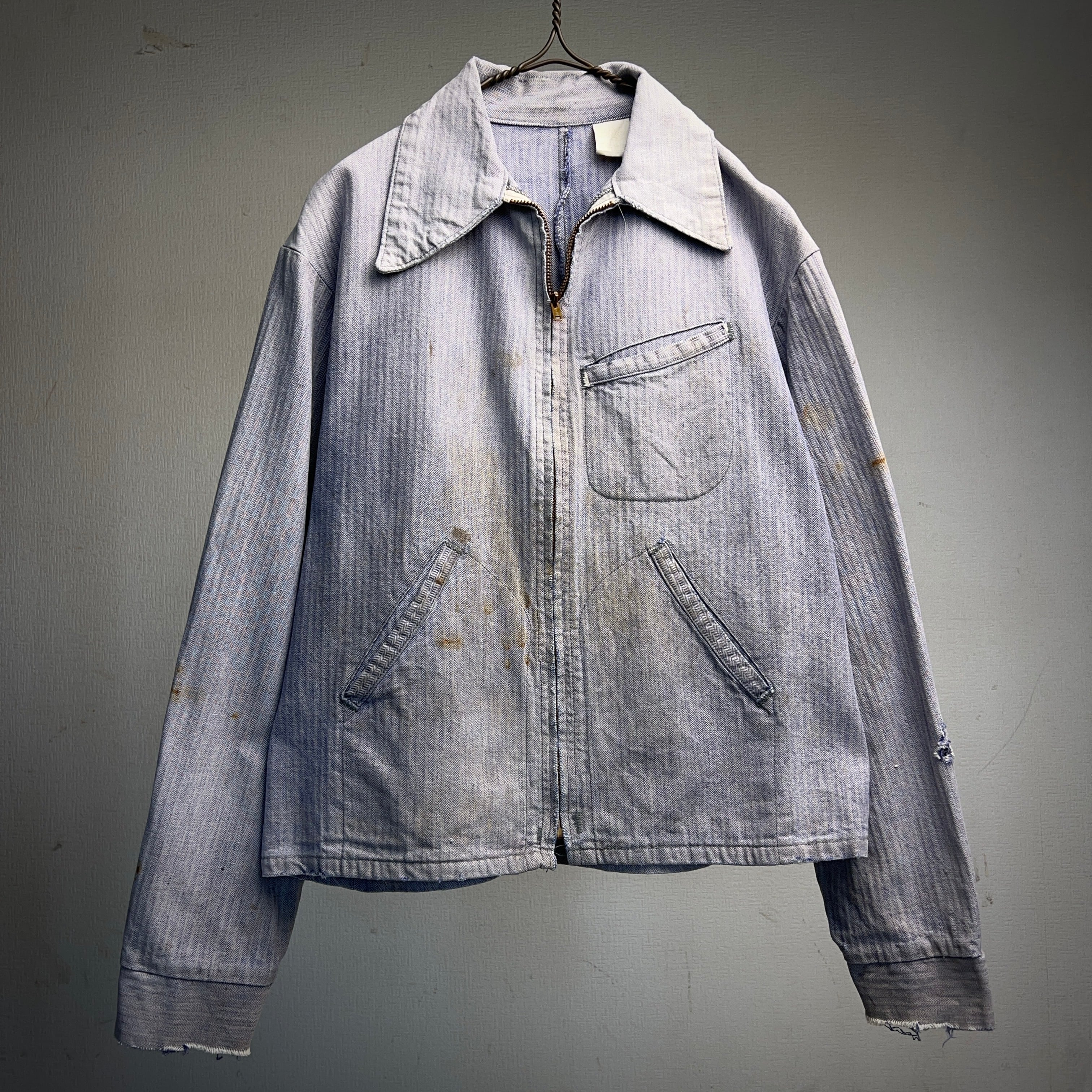 f*s様 70'S ヴィンテージ ワークジャケット スポーツジャケット USA 70-80's Freet Wood Sports Wear Quilting Work Jacket M