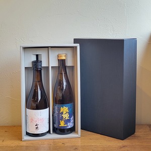 おすすめ日本酒セット【日本酒 純米酒セット/ギフト箱代込】〈おすすめ日本酒純米酒 飲み比べギフト〉かたの桜 織姫の里 特別純米酒 x 山猿 純米酒 恋の予感 （720ml×2本）