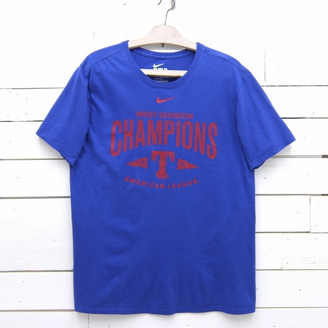 NIKE ナイキ WEST DIVISION CHAMPIONS プリントTシャツ ブルー メンズ Lサイズ