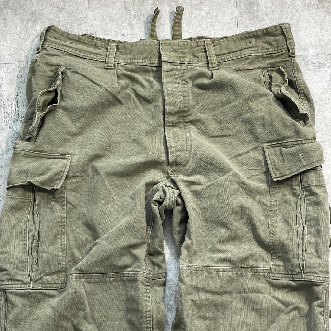 70-80s ドイツ軍 実物 モールスキン フィールドパンツ w40 | ib2