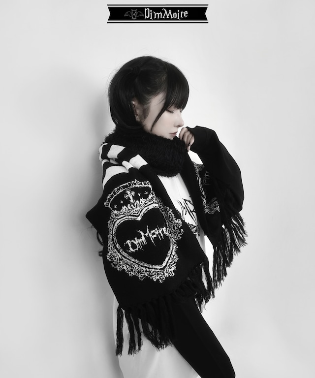 HeartCoreマフラー【Black&White】