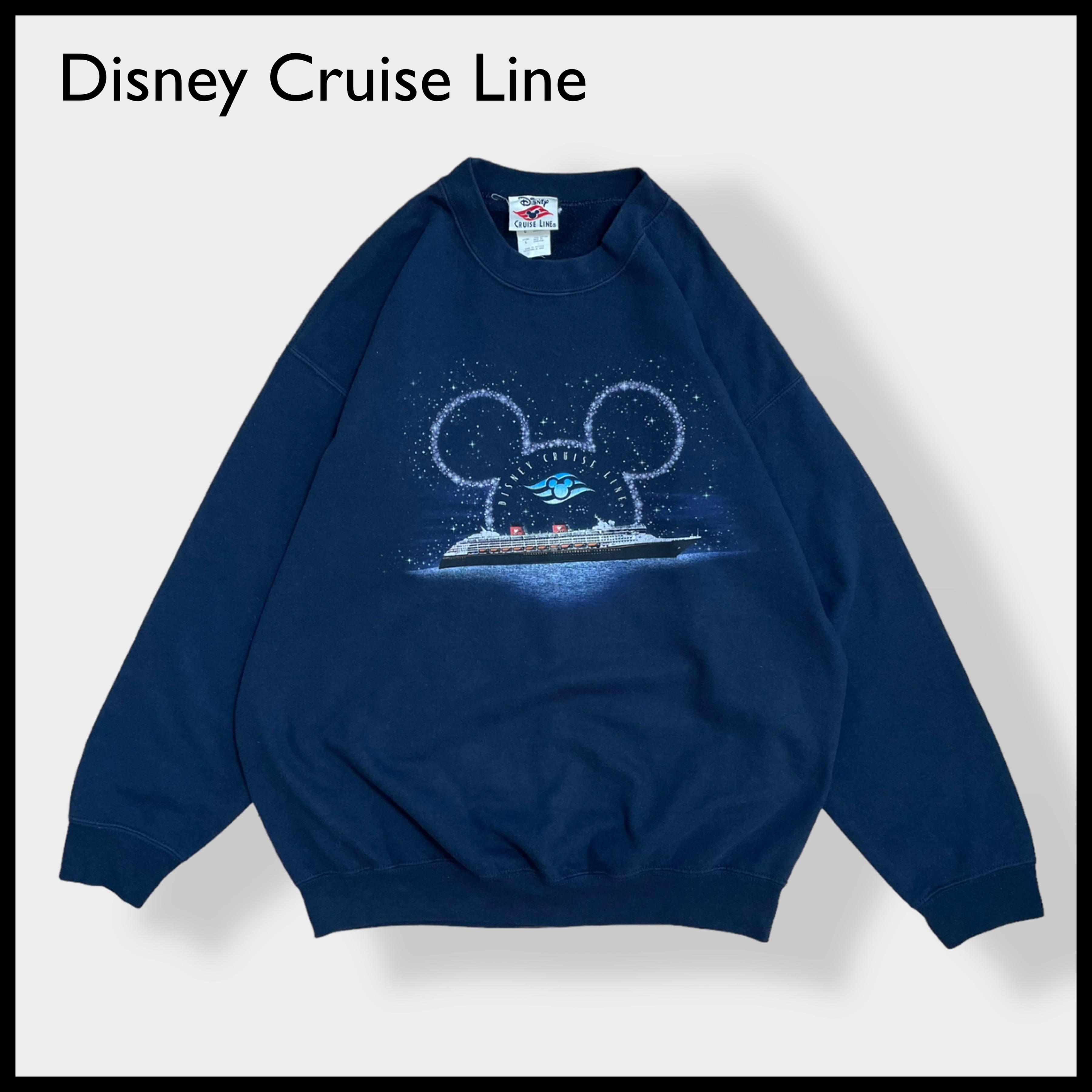 Disney 80s USA製  ミッキー 袖ライン ラグランスウェット XL