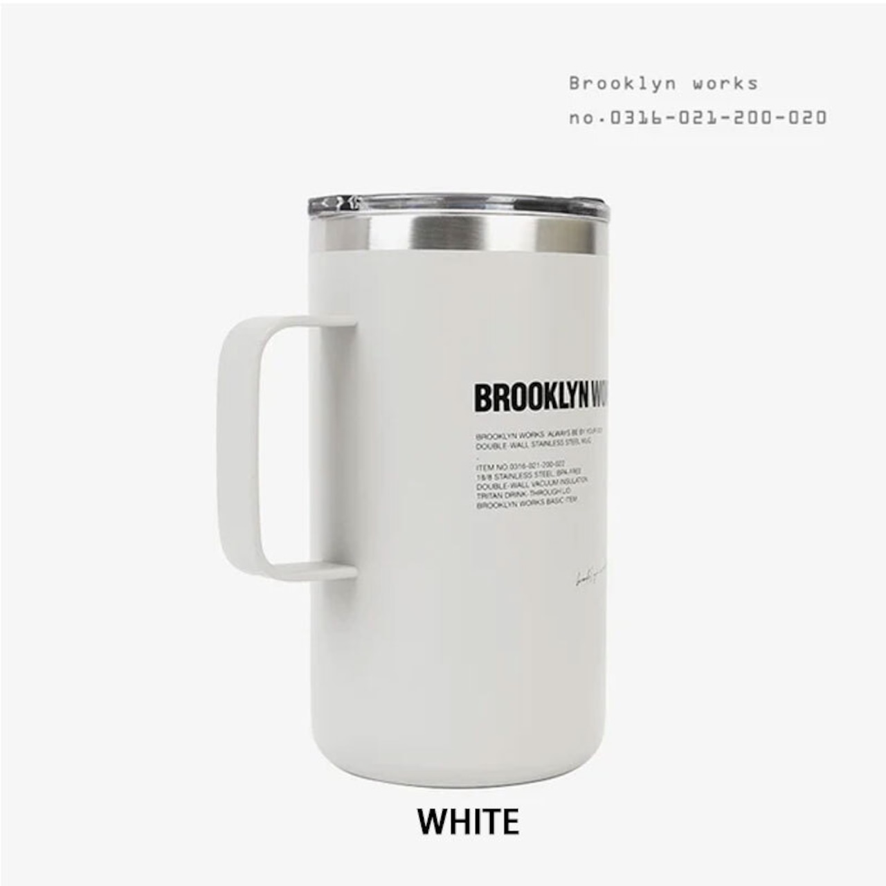 BROOKLYNWORKS ブルックリンワークス CUP W ダブルマグカップ Lサイズ