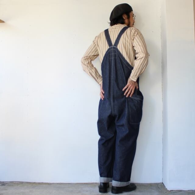Orgueil オルゲイユ Stripe Work Shirt ストライプワークシャツ Beige