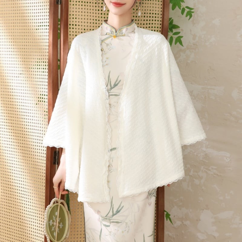 チャイナ風ニットショール　YS00077