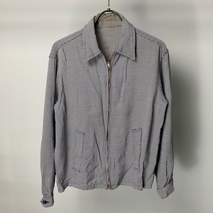 vintage 1950’s houndstooth pattern gabardine jacket