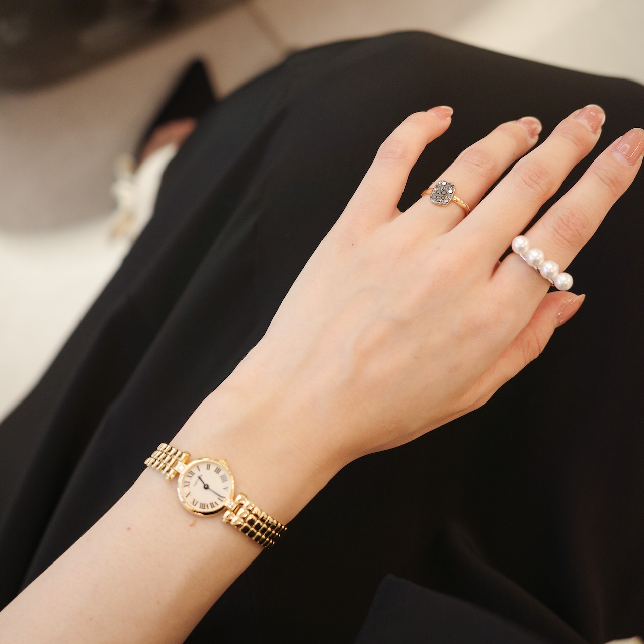 カルティエ ミニ ヴァンドーム 金無垢 2POINT ダイヤ