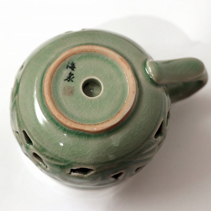 海泉・青磁・香炉・No.190411-032・梱包サイズ60 | リサイクルショップ