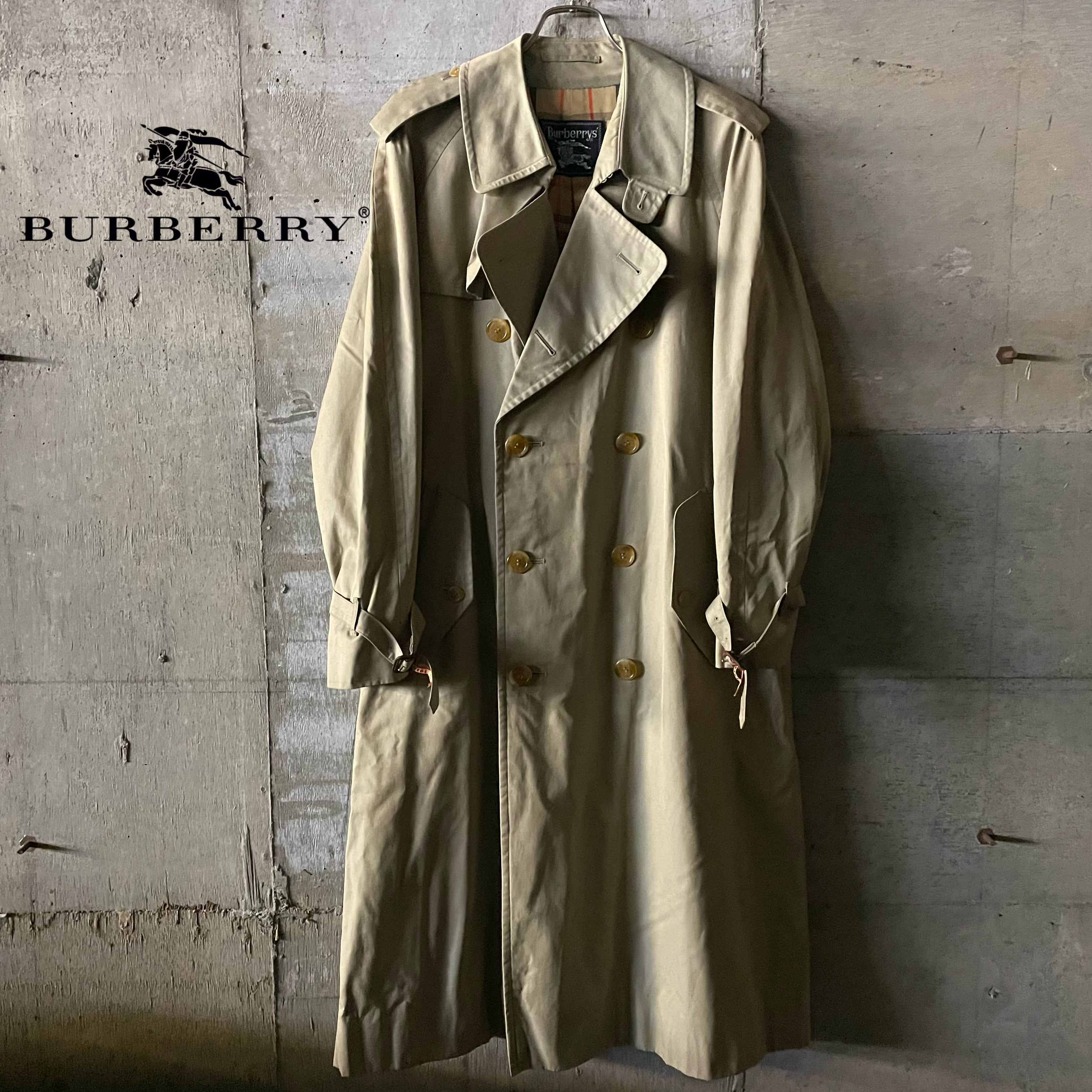 むつかしい バーバリー BURBERRY ビンテージ トレンチコート ノバチェック