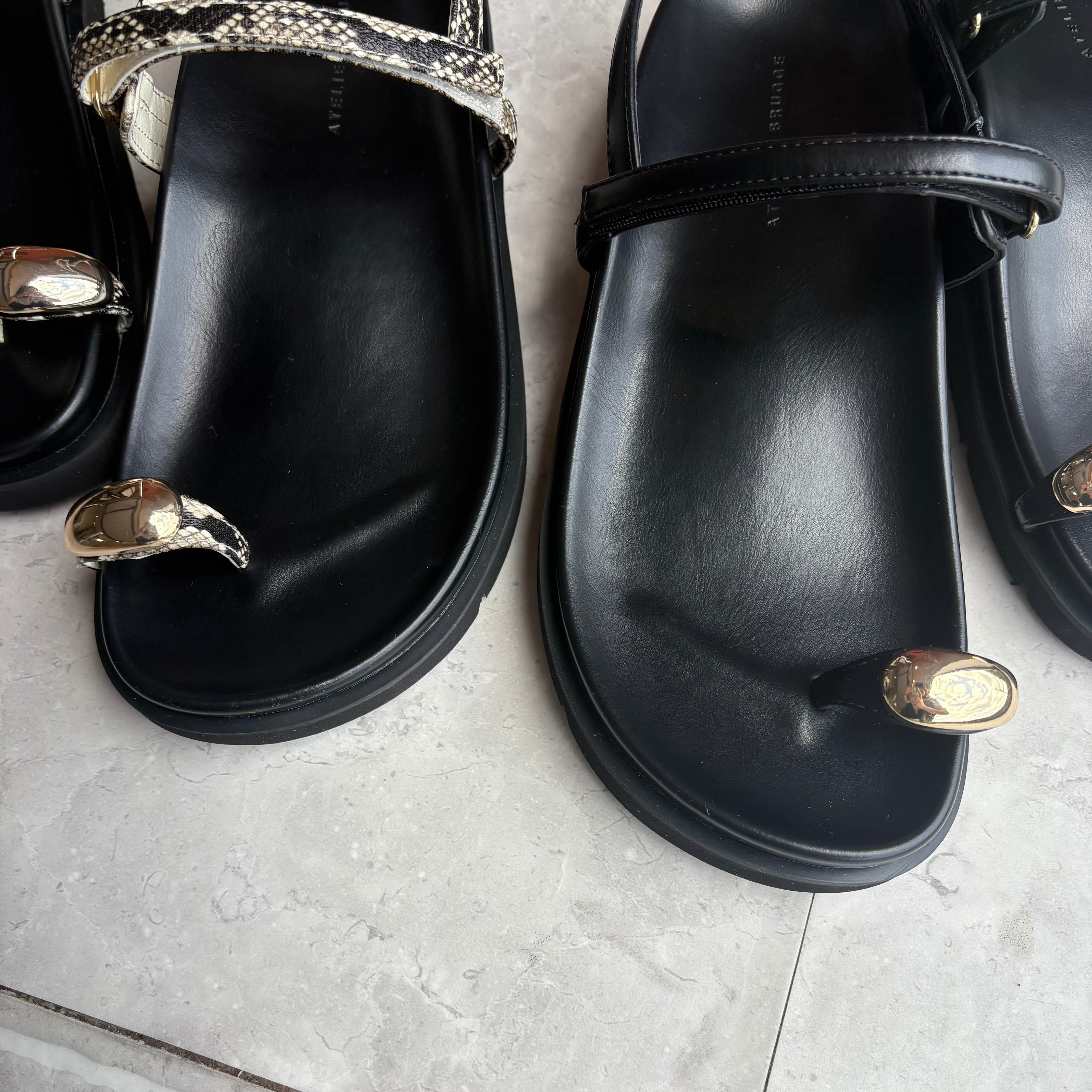 anuke 】square Tong Sandals | valance 福井｜レディース セレクト
