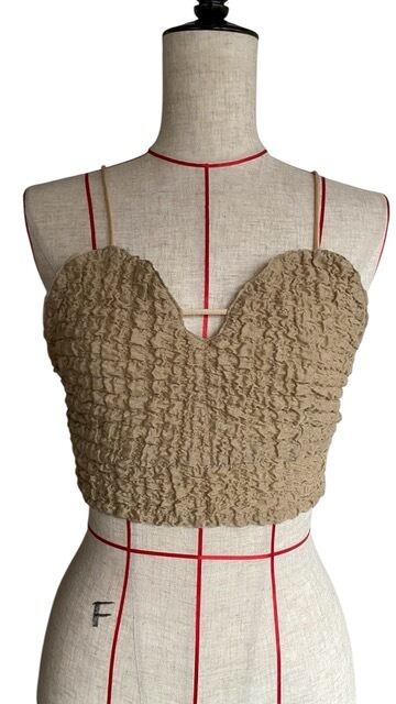 ※最終※【FUMIE=TANAKA】gather ribbon bustier FUMIE=TANAKA | ANERCA & L.I.V