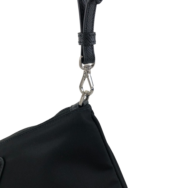 PRADA プラダ ハンドバッグ ブラック トライアングルロゴ ナイロン ポーチ vintage ヴィンテージ オールド wc2wgs