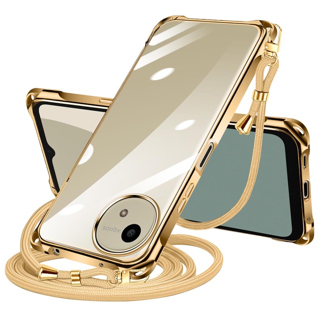 NISIILNG AQUOS Wish4 用 ケース クリア ショルダー アクオス ウィッシュ4 SH-52E カバー 縦/横 2WAY 肩掛け