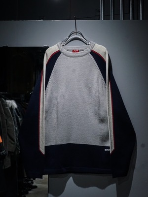 【add (c) vintage】 "OAKLEY" Color Swiching Vintage Loose Knit