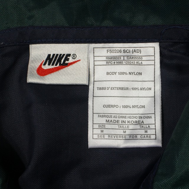 90's "Nike" Half-Zip Nylon Jacket / ナイキ プルオーバー ハーフジップ ナイロンジャケット ロゴ スウォッシュ  銀タグ 古着 | WhiteHeadEagle