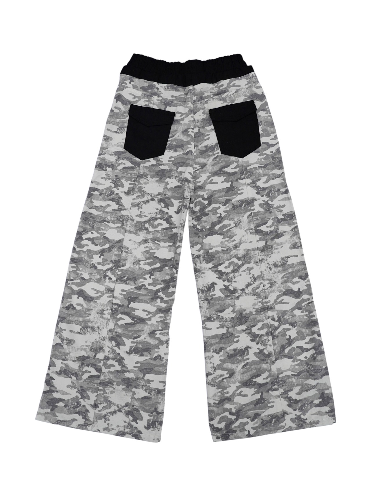 【PLANET STUDIO】Camo Lace Up Pocket Wide Pants