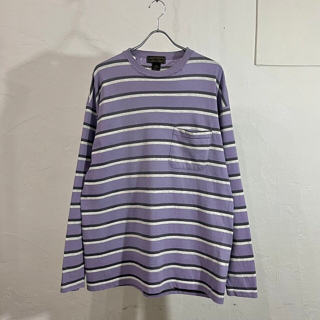 80s Eddie Bauer L/S Border Tee USA製