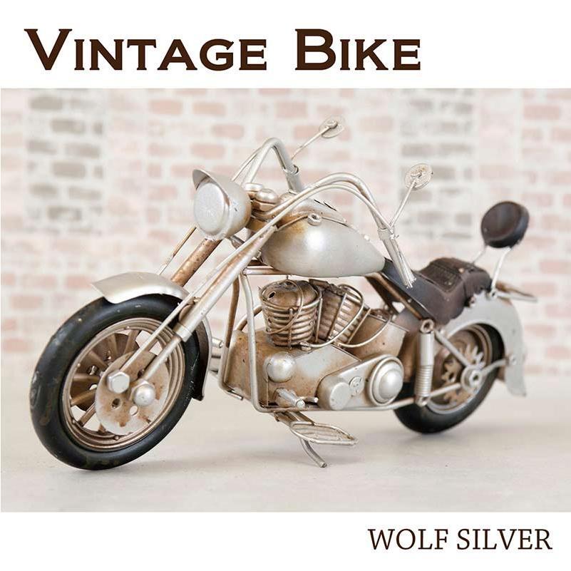 アメリカンビンテージバイク　置き物 USA アメリカン バイク ブリキ レトロ雑貨 アンティーク